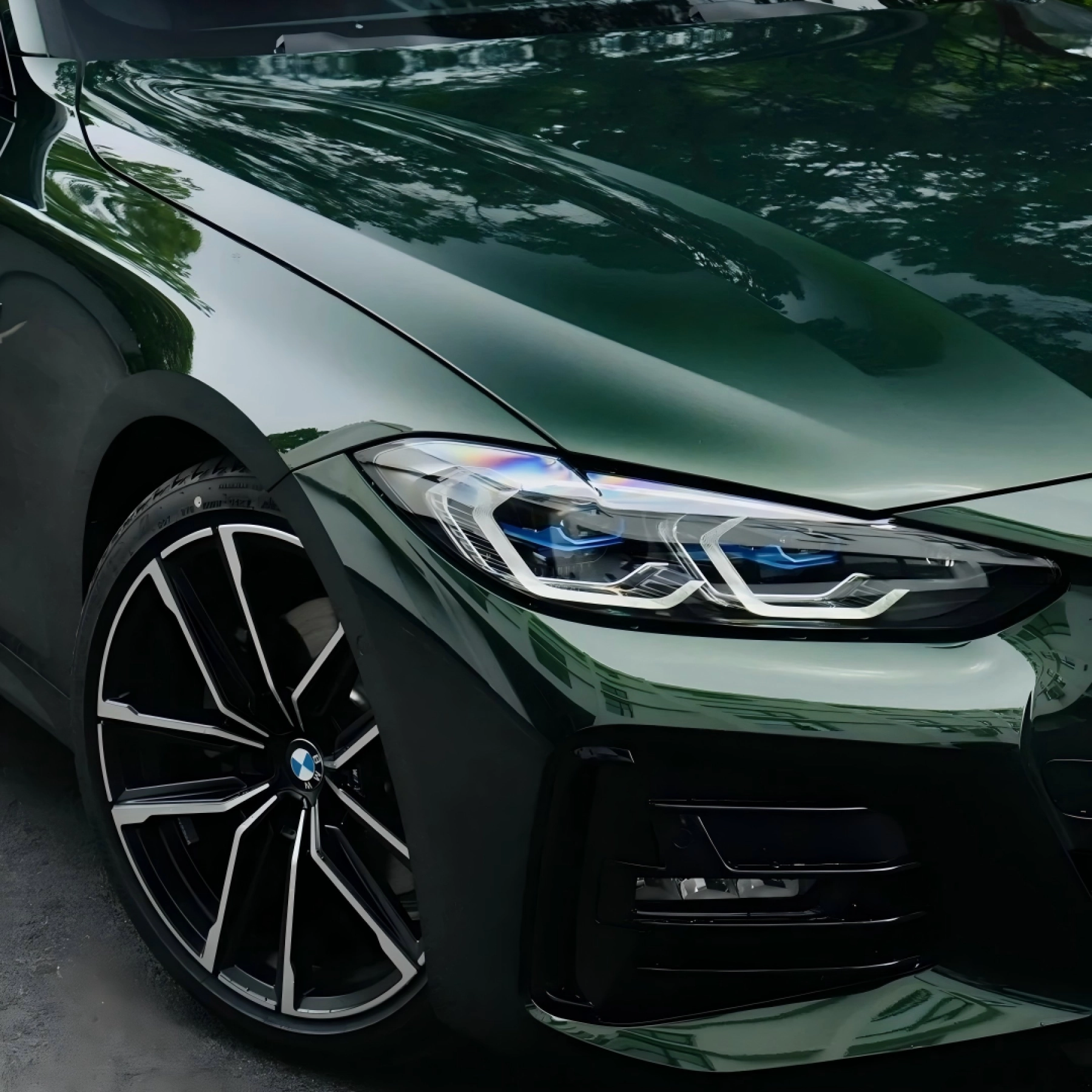 Gloss Metallic Royal Green Car Vinyl Wrap PET