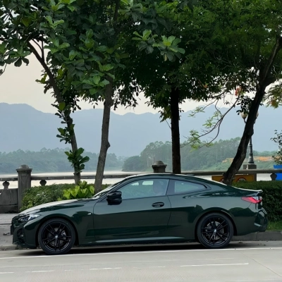Gloss Metallic Royal Green Car Vinyl Wrap PET 02