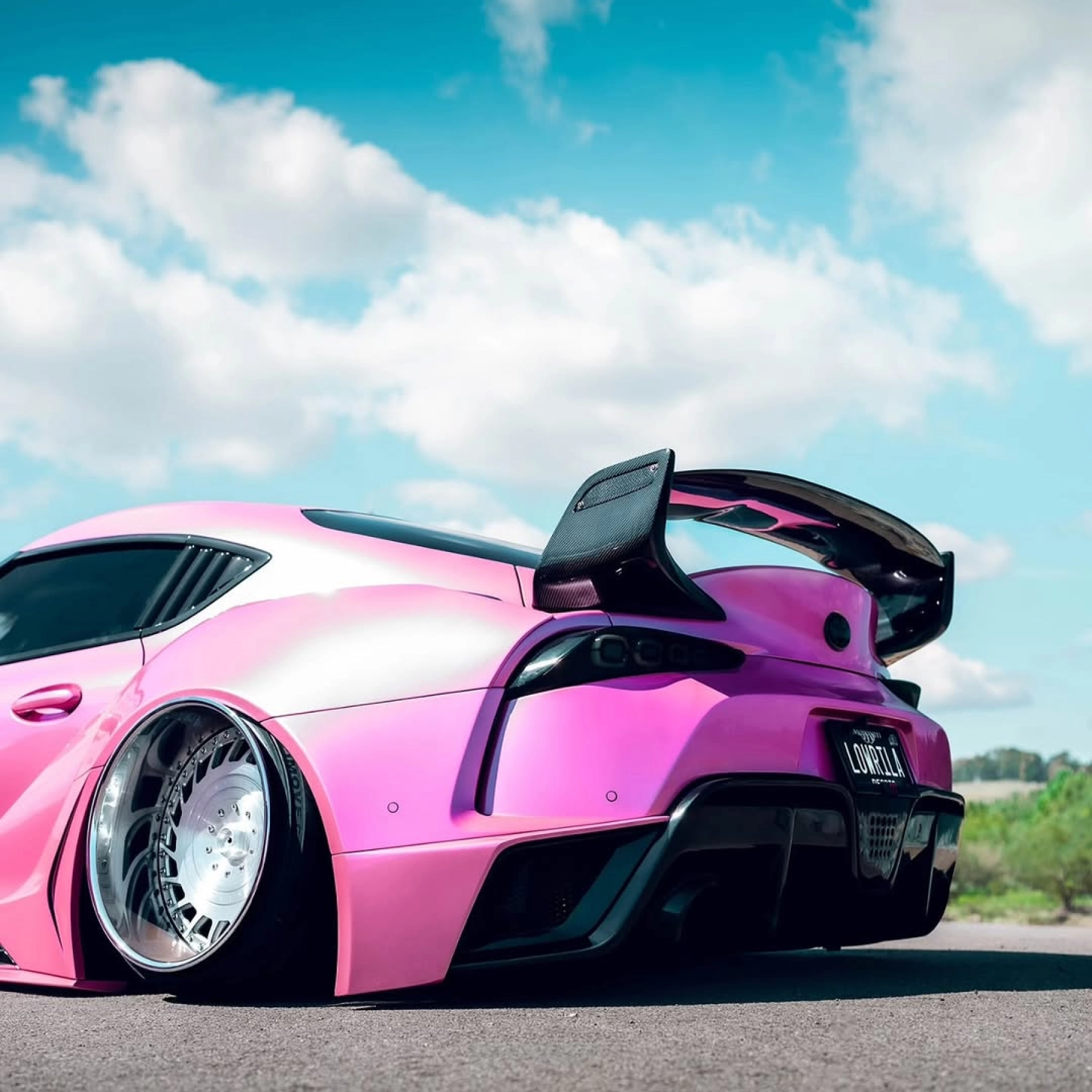 Glossy Metallic Shell Pink Car Vinyl Wrap PET