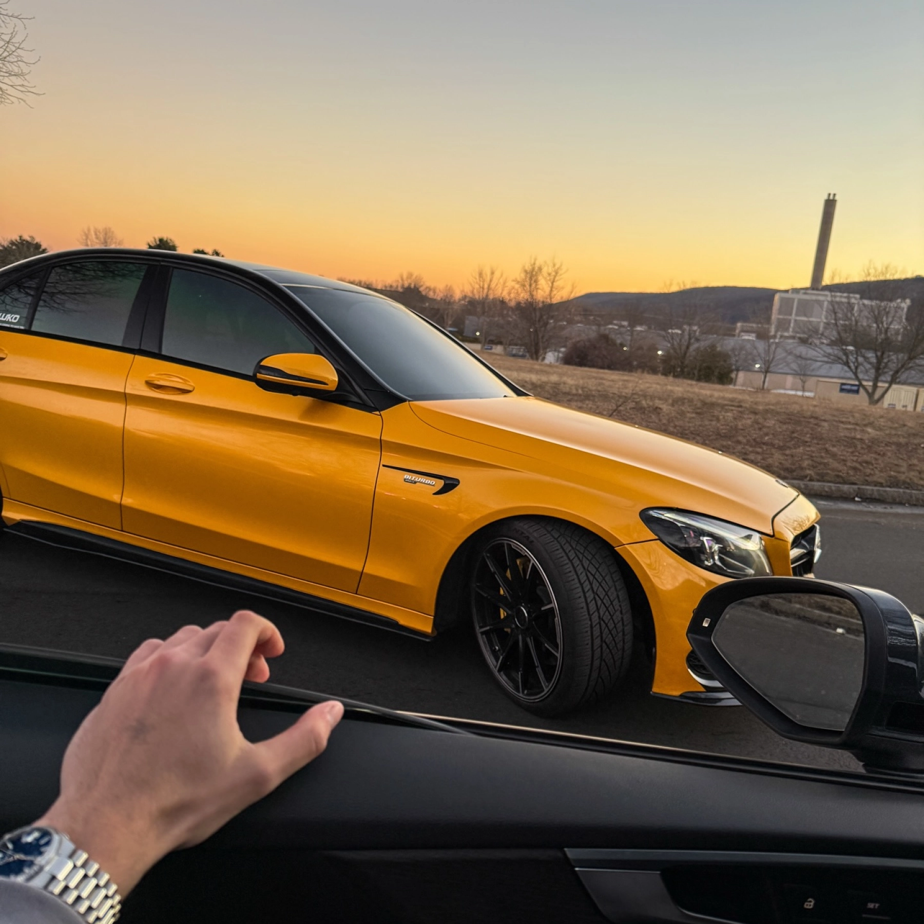 Gloss Metallic Golden Yellow Car Vinyl Wrap PET