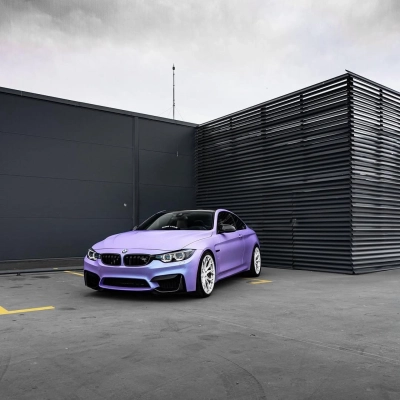 Matte Chameleon Glacial Frost Purple Car Vinyl Wrap PET 02