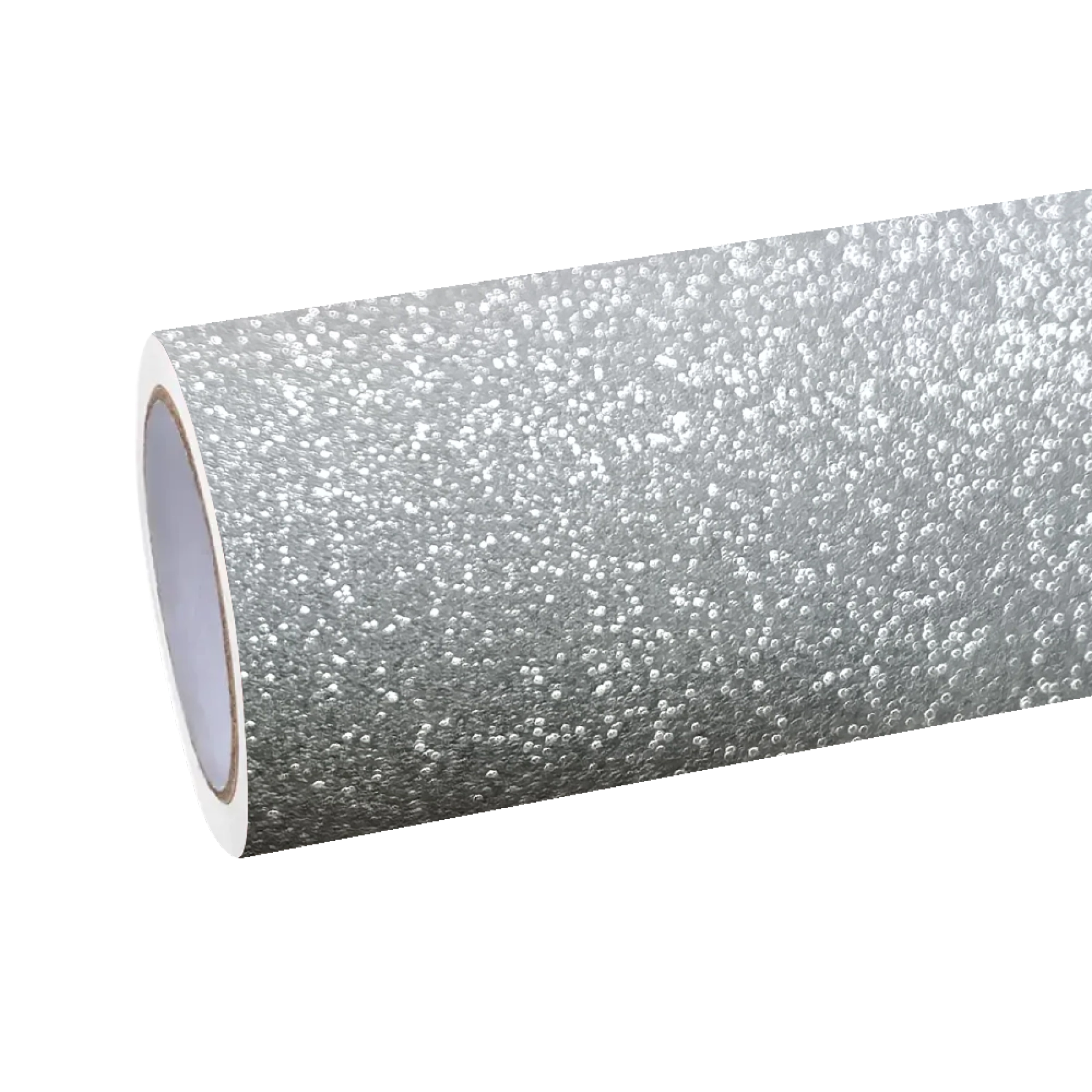 Matte Diamond Glitter Silver Car Vinyl Wrap