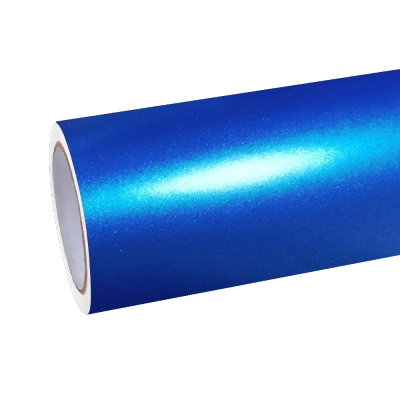 Matte Metallic Diamond Azure Blue Car Vinyl Wrap PET 01