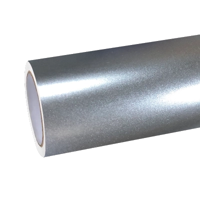 Ultra Gloss Metallic Chameleon Silver Blue Car Vinyl Wrap PET 01