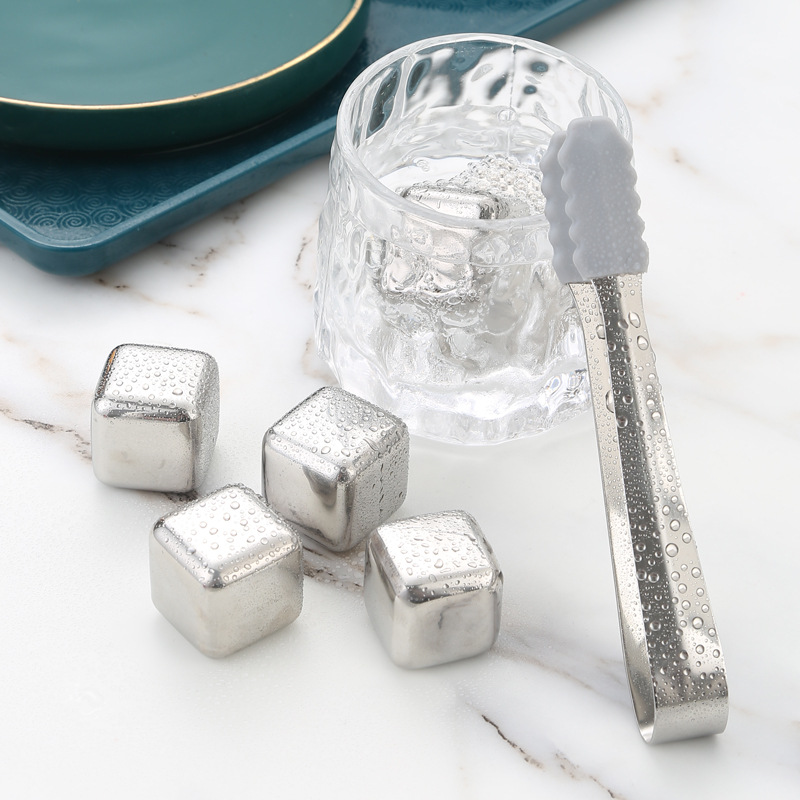 304 stainless steel ice cubes, ice cream, tartar set, beer drinks, whiskey utensils, recyclable metal