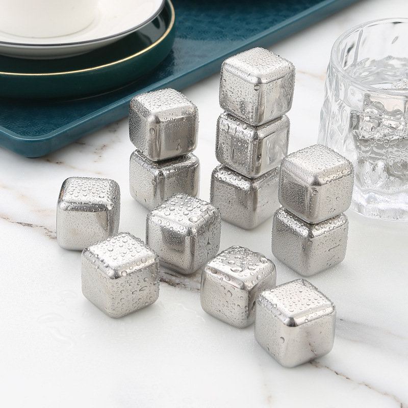 304 stainless steel ice cubes, ice cream, tartar set, beer drinks, whiskey utensils, recyclable metal