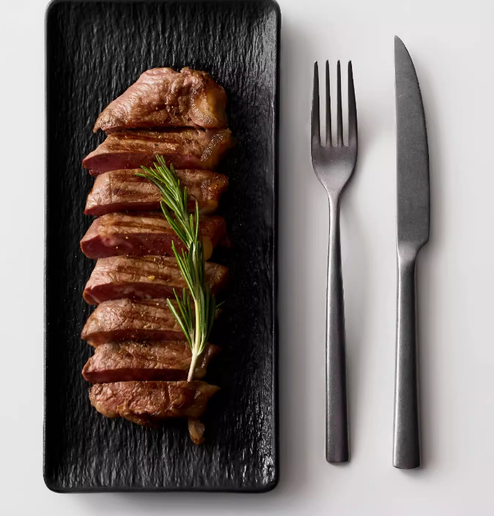 Antique stainless steel knife, fork and spoon three-piece set household high-end steak cutlery cutlery Western cutlery