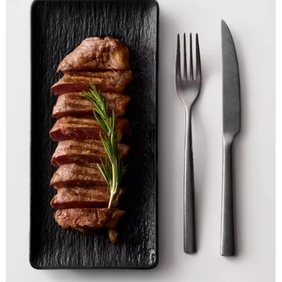 Antique stainless steel knife, fork and spoon three-piece set household high-end steak cutlery cutlery Western cutlery 01