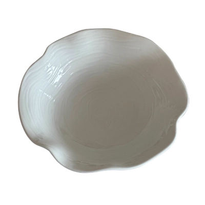 Creative Nordic style high-end ruffled dinner plate ins style stylish salad plate pasta western restaurant plate 02