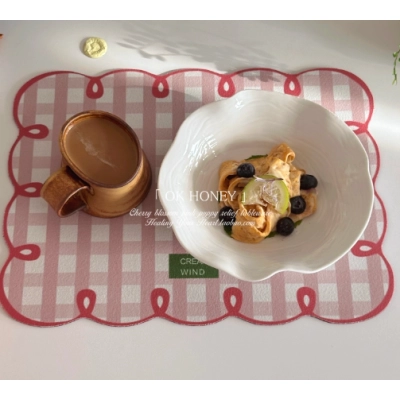 Creative Nordic style high-end ruffled dinner plate ins style stylish salad plate pasta western restaurant plate 01