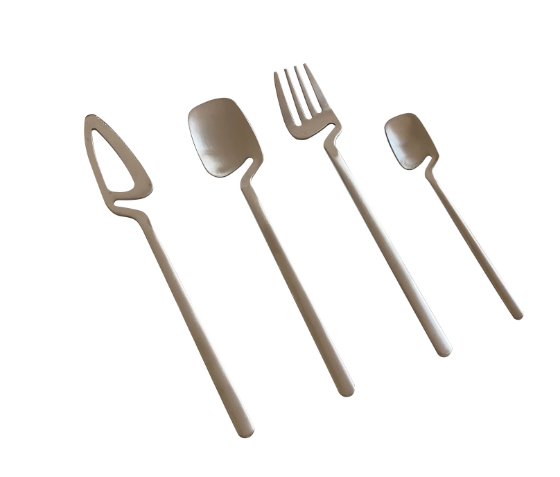 Korean ins style niche design can hang the edge knife, fork and spoon 304 stainless steel creative Nordic Japanese simple tableware