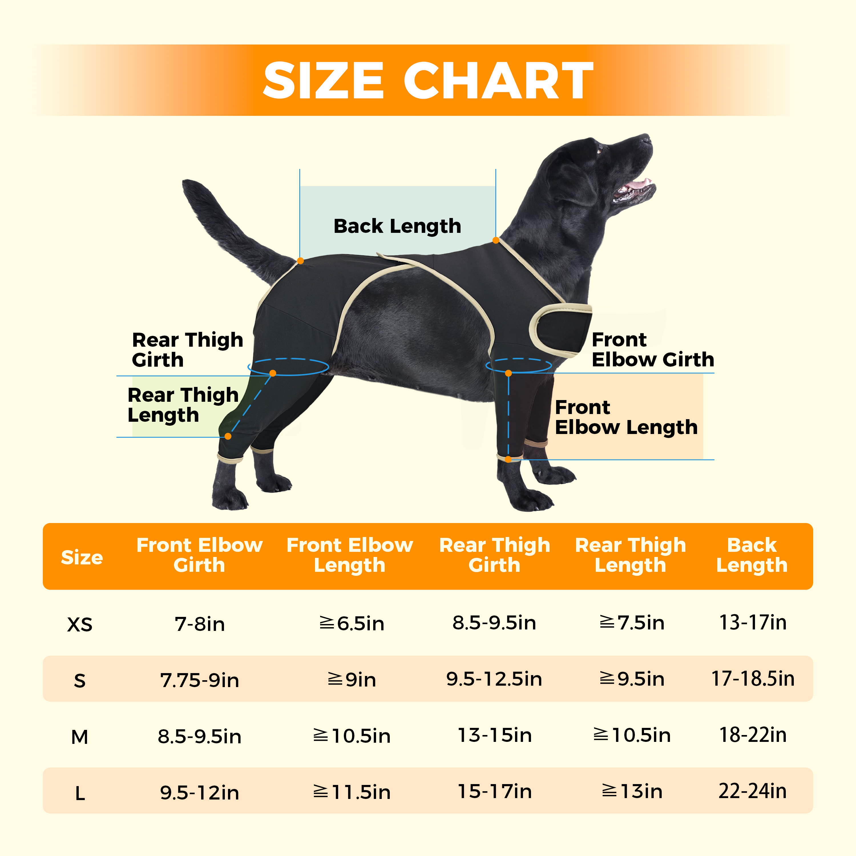Lispoo Dog 4-Leg Knee Recovery Bodysuit