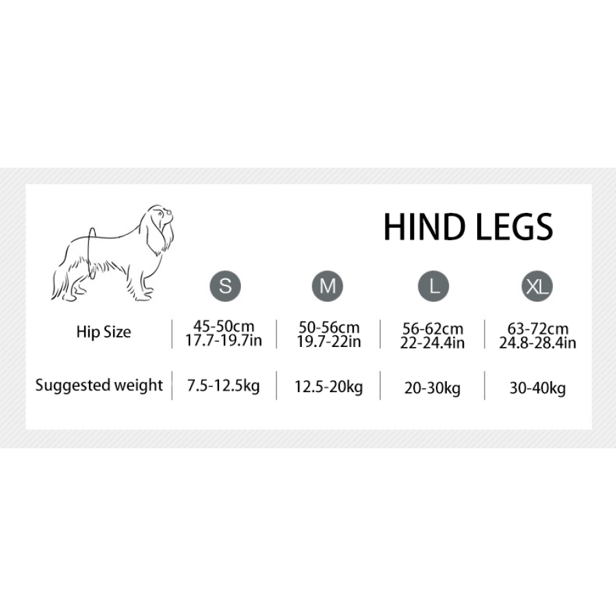 Lispoo Dog Mobility Lift Harness for Hind Legs 