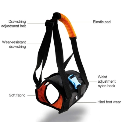 Lispoo Dog Rear-Leg Lift Sling  Support for Weak Hind Legs 02