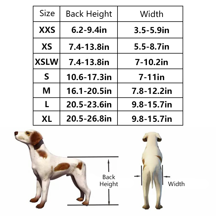 Lispoo Dog Mobility Cart Rear-Leg Wheelchair for Paralyzed/Weak Back Legs