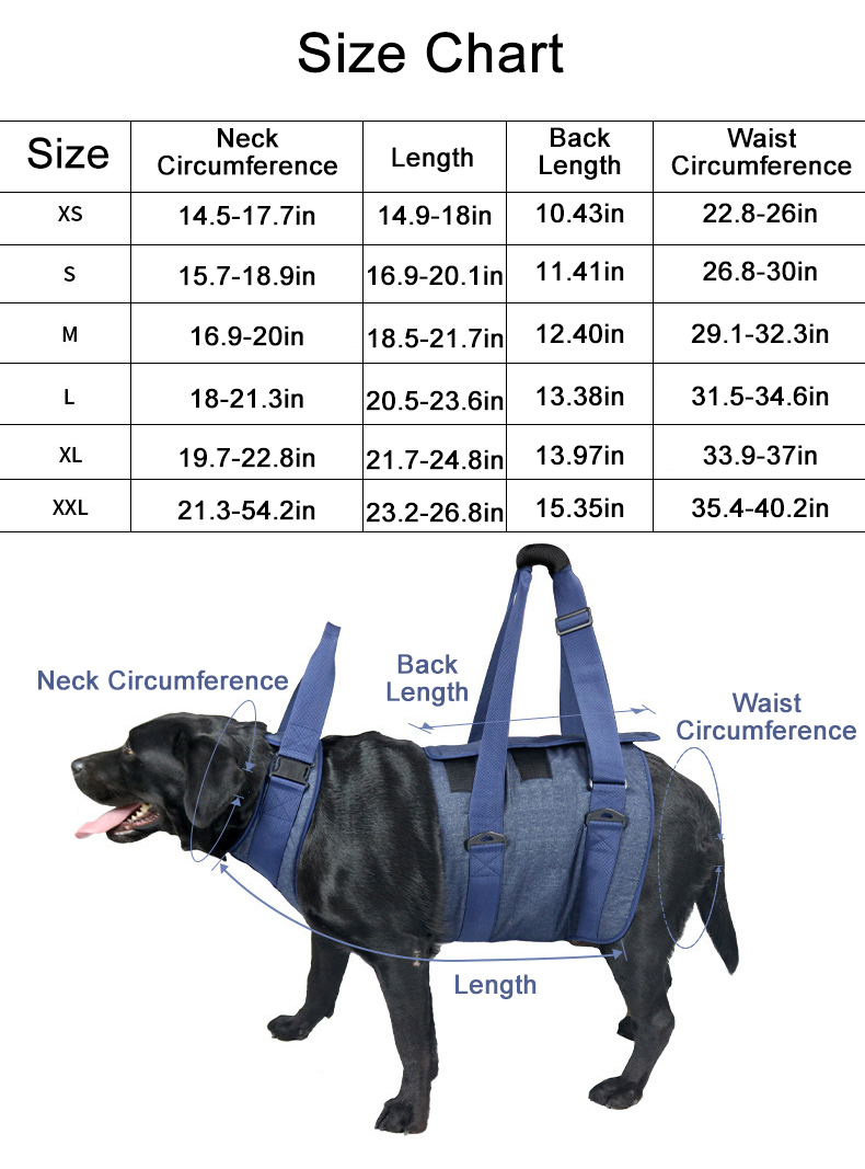 Lispoo Dog Lift Harness with Handle for Senior & Injured Dogs