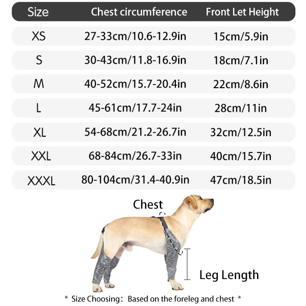 Lispoo Dog Leg Sleeve for Anti-Licking & Anti-Dirt Protection