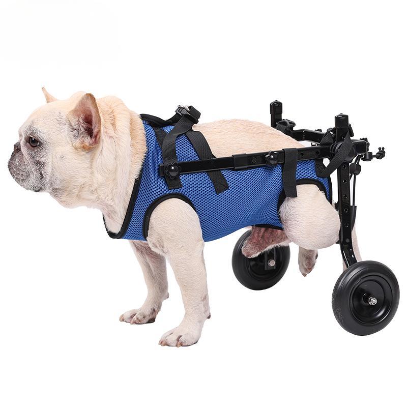 Lispoo Rear-Leg Dog Wheelchair with Vest Harness