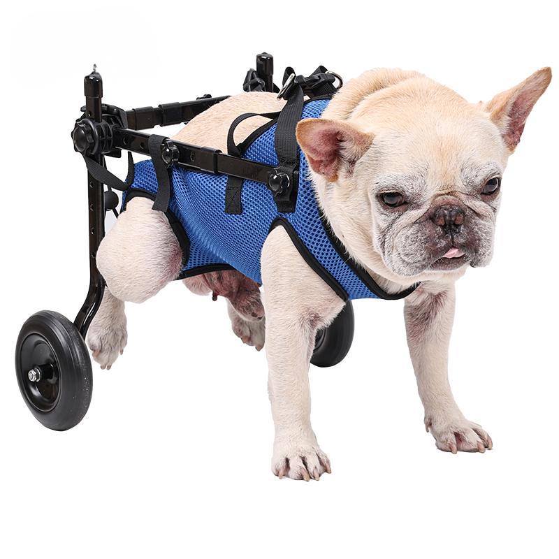 Lispoo Rear-Leg Dog Wheelchair with Vest Harness
