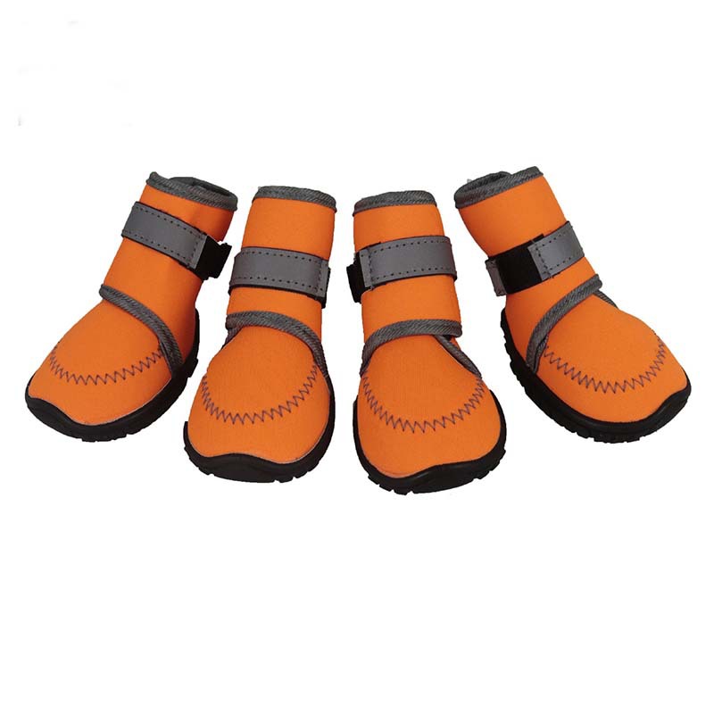 Lispoo Waterproof Dog Boots with Non-Slip Rubber Sole