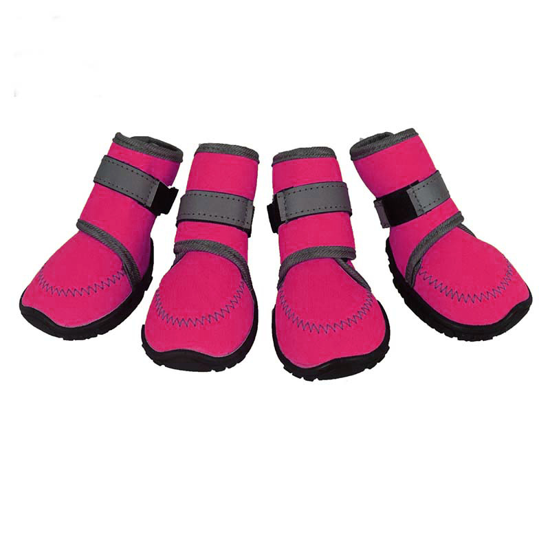 Lispoo Waterproof Dog Boots with Non-Slip Rubber Sole