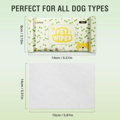 Lispoo Travel Pet Wipes (10 Count)  02