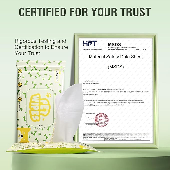 Lispoo Travel Pet Wipes (10 Count) 