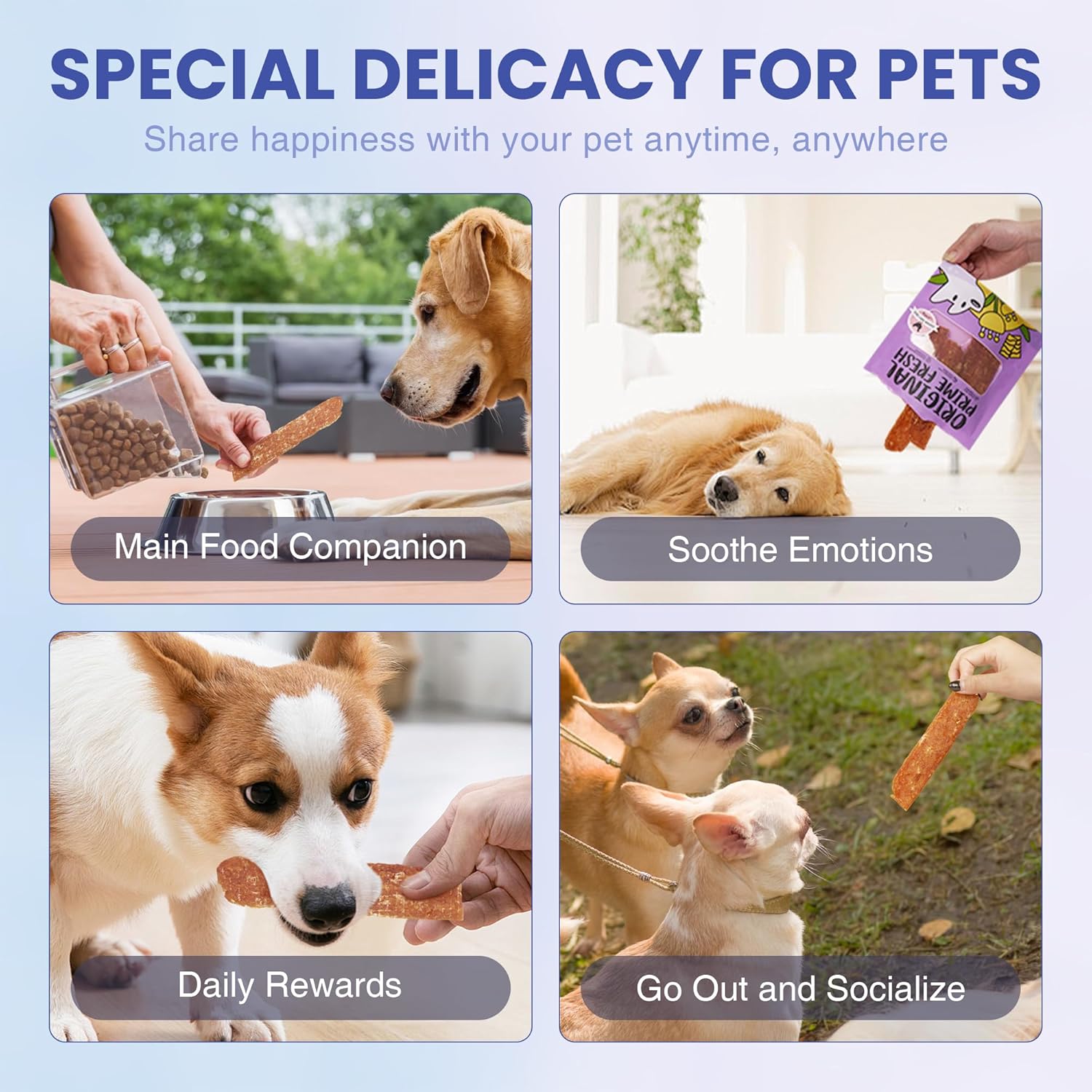 Lispoo Likable Original Prime Fresh Jerky Cuts for Dogs