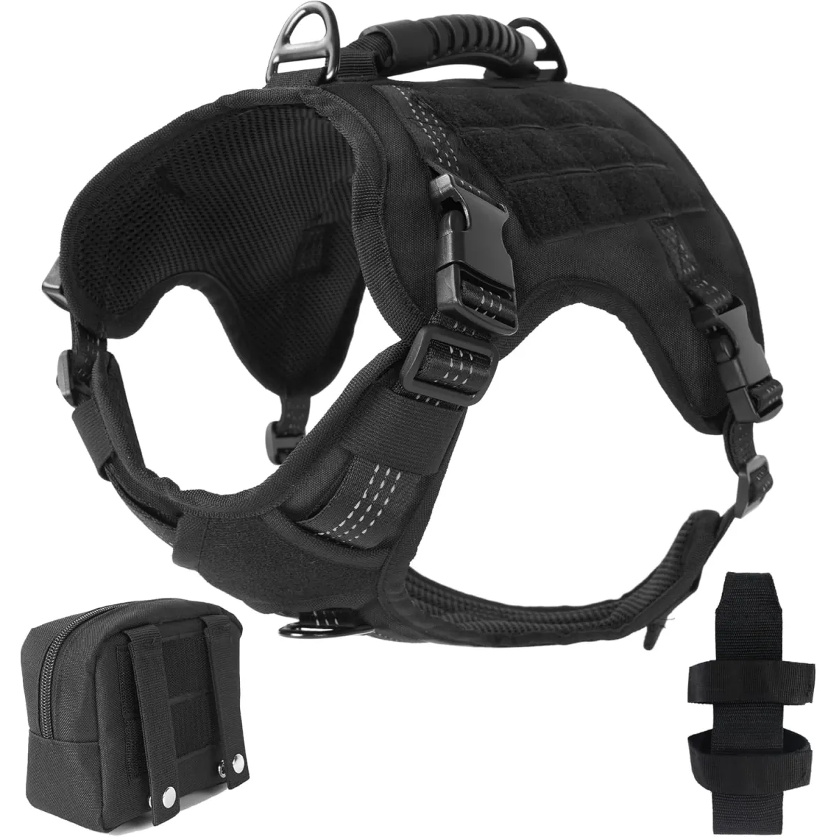 Lispoo Tactical Dog Harness with Ergonomic Handle
