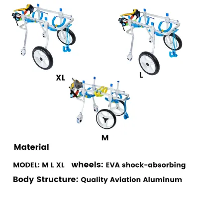4 Wheel Dog Wheelchair for Medium Large Dogs 02