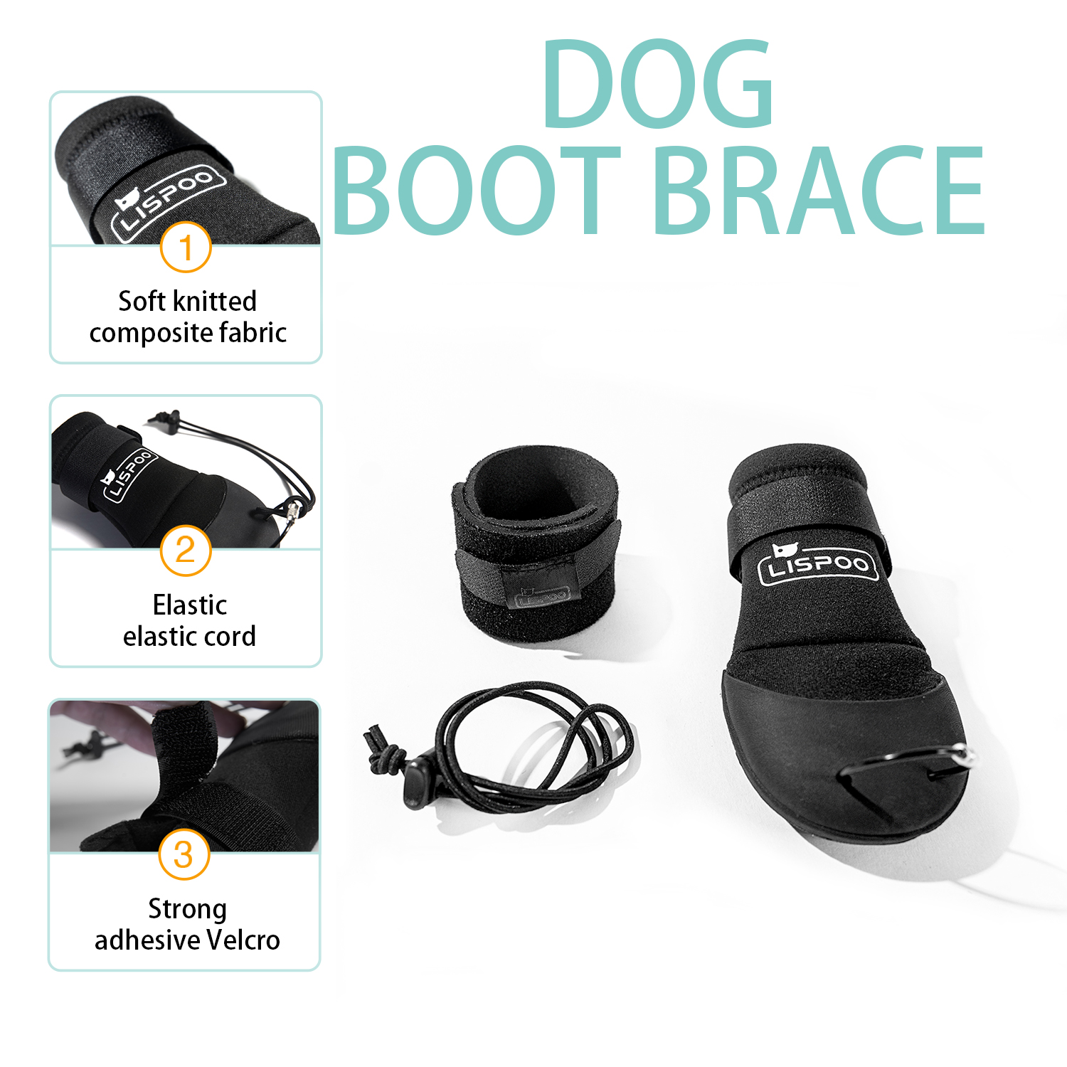 LISPOO Toe-Up Dog Boot Brace