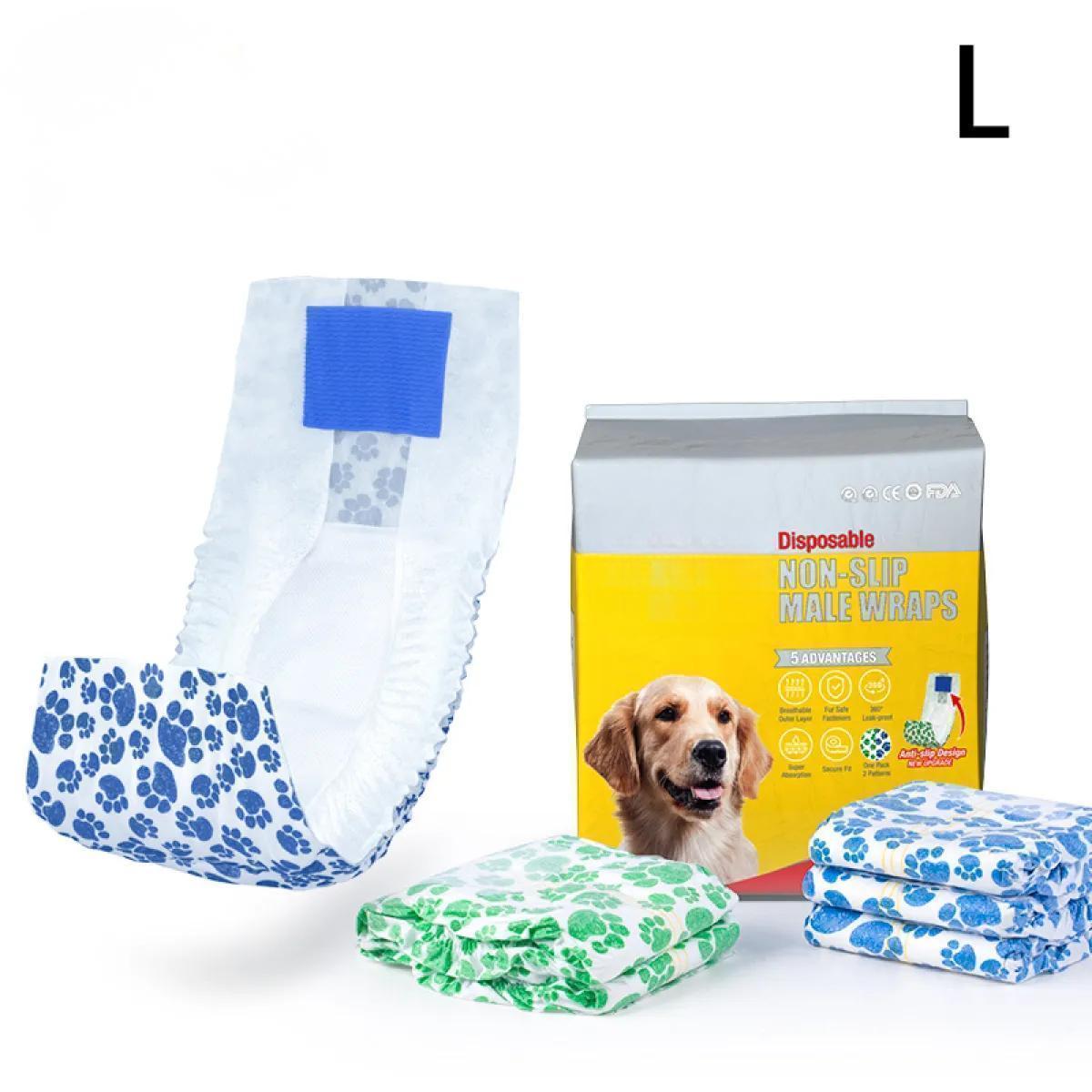 Lispoo Best Male Dog Diapers for Incontinence, Leak-Proof, Comfort Fit