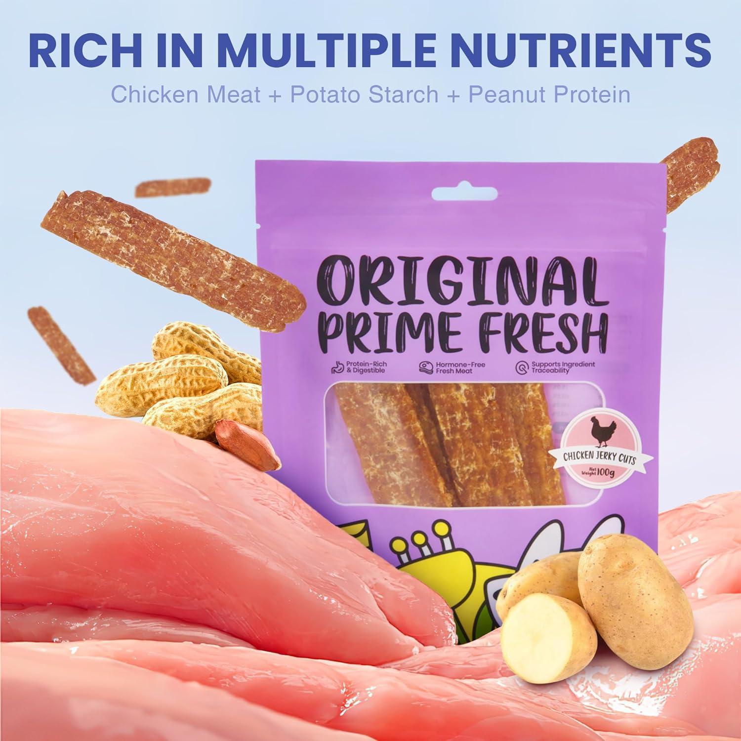 Lispoo Likable Original Prime Fresh Jerky Cuts for Dogs