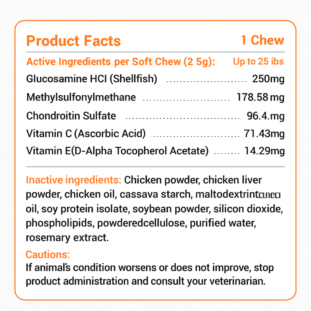 Hip & Joint Chews for Dogs 120 chews