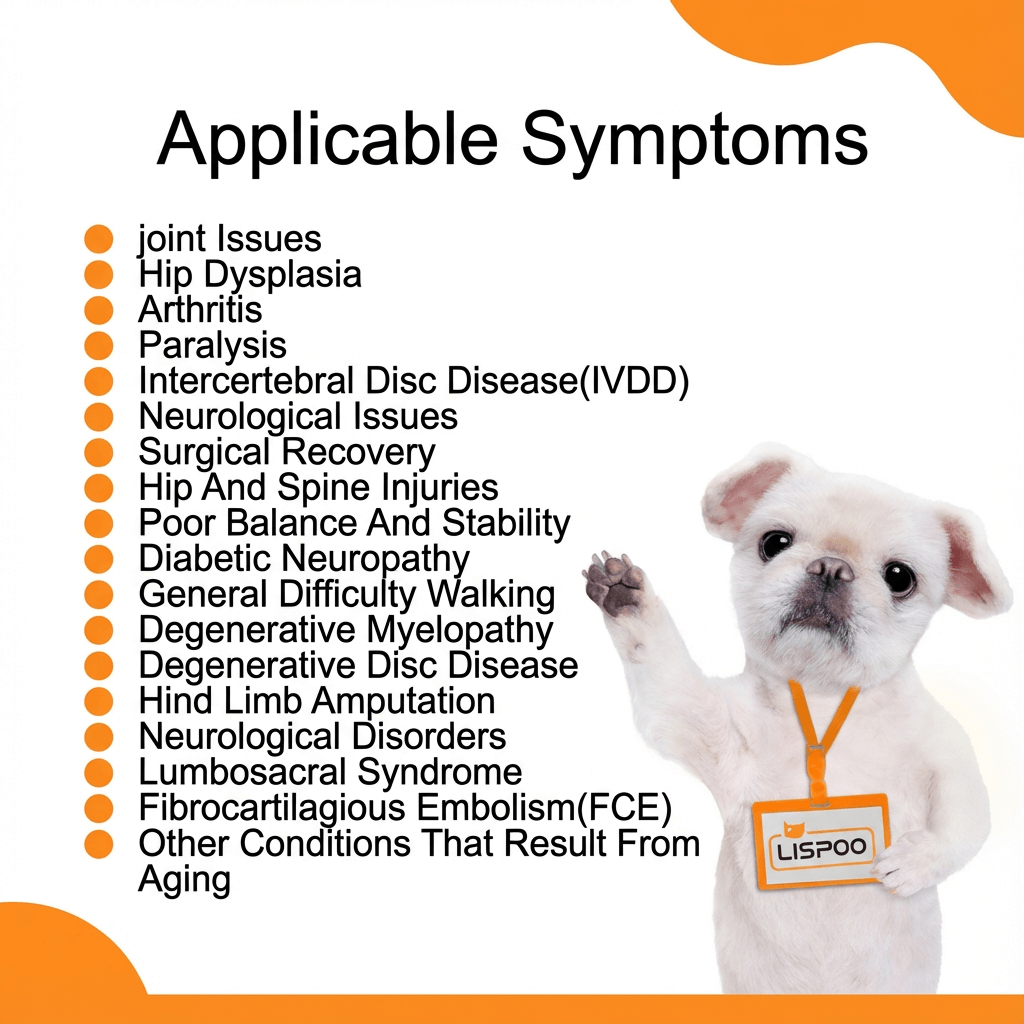 Lispoo Dog Wheelchair for Hind Legs