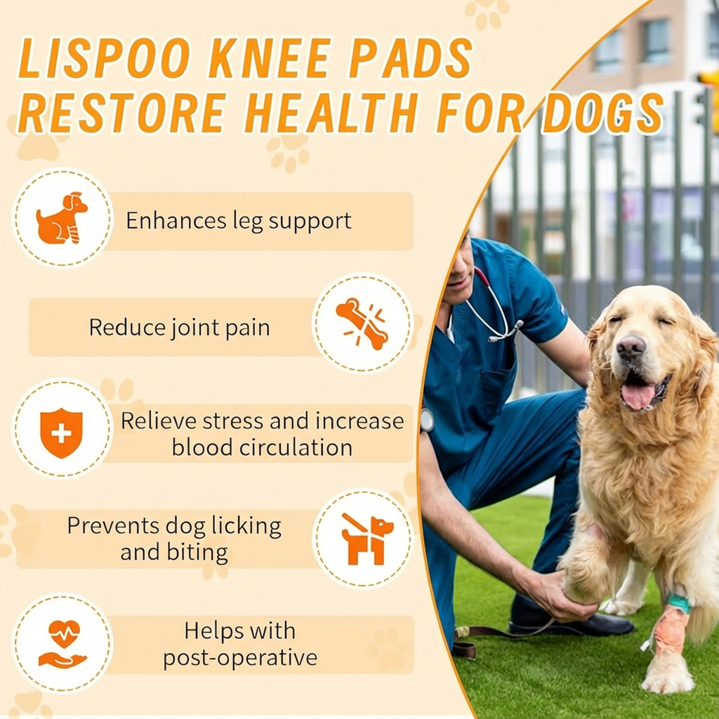 Lispoo Dog Knee Brace for Torn ACL Hind Leg