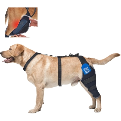 Lispoo Dog Knee Brace with Hot & Cold Gel Pack 01