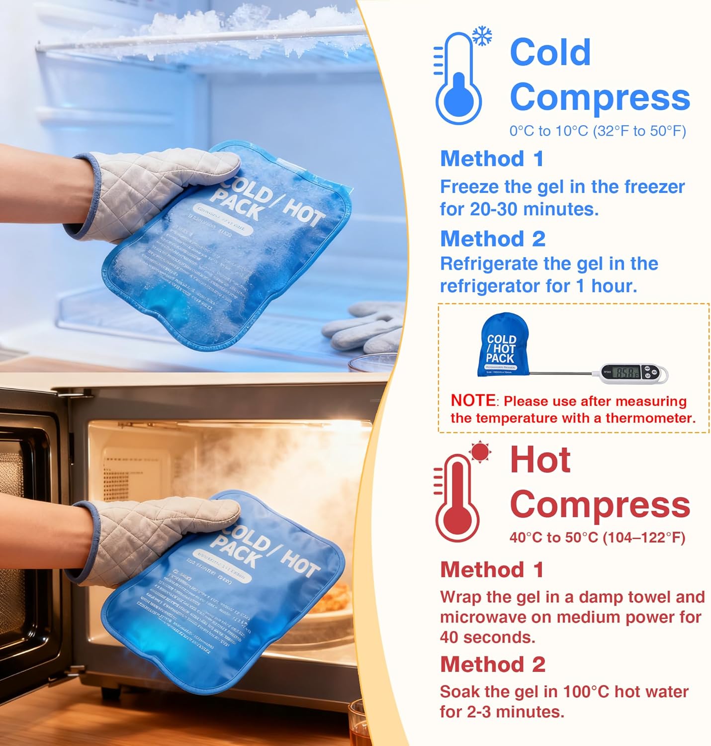 Lispoo Dog Hip Brace with Hot/Cold Gel Pack