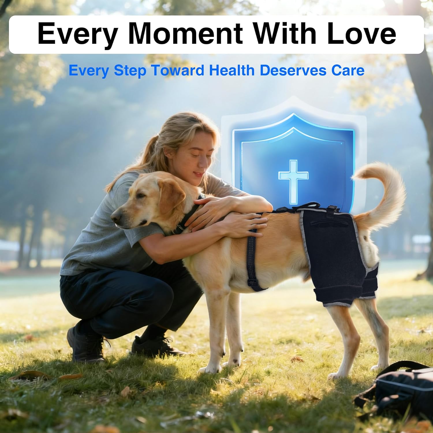 Lispoo Dog Hip Brace with Hot/Cold Gel Pack