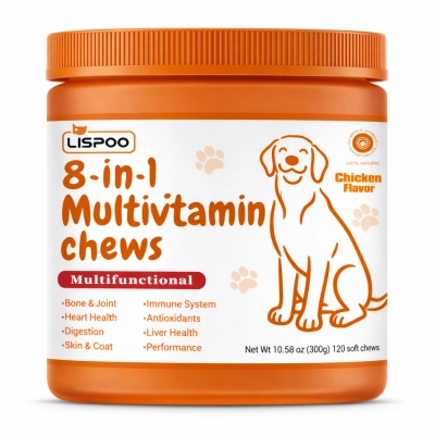 LISPOO 8-in-1 Dog Multivitamin Chews 01