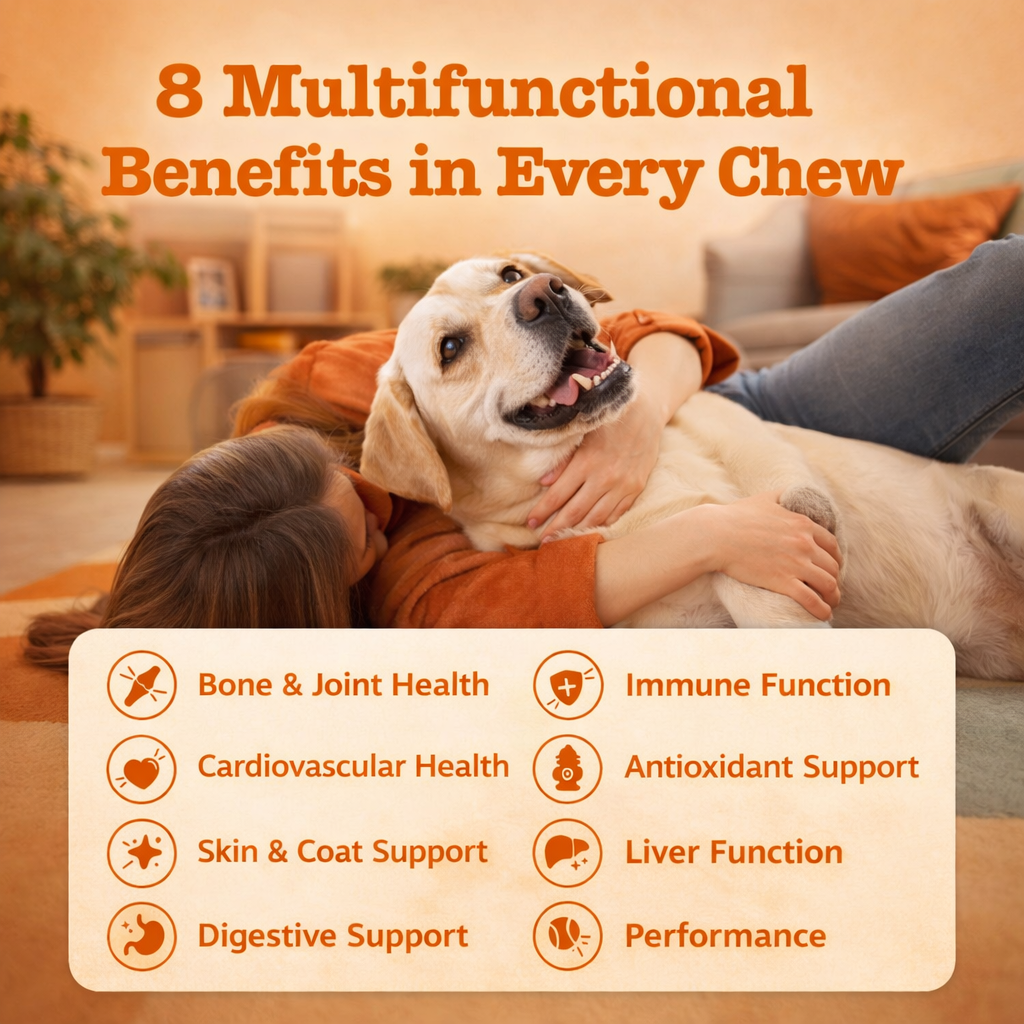 LISPOO 8-in-1 Dog Multivitamin Chews