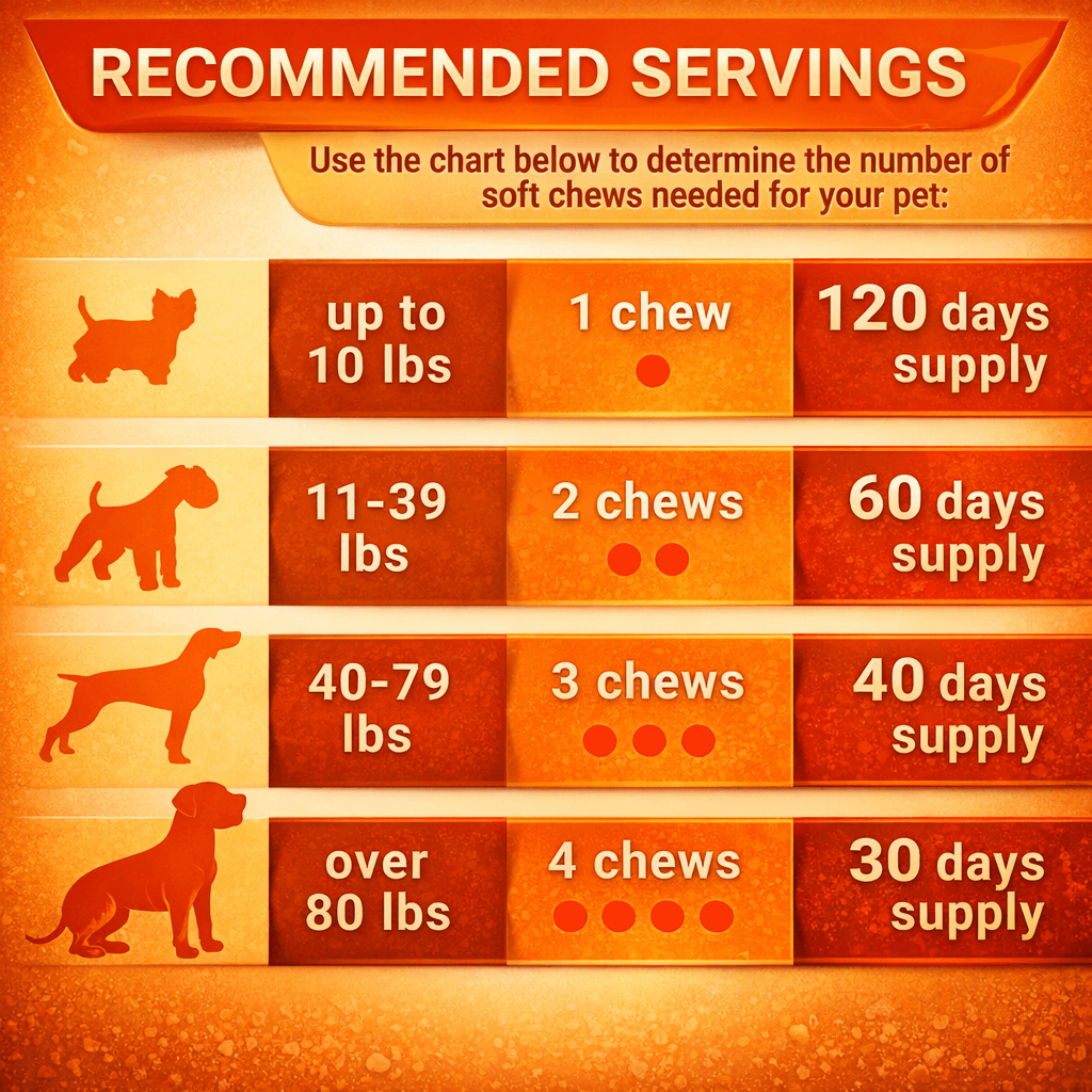 LISPOO Glucosamine Chews for Dogs