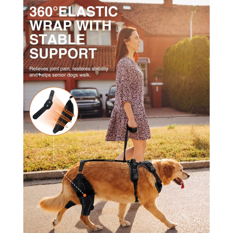 Lispoo Dog Double Knee Brace for Luxating Patella