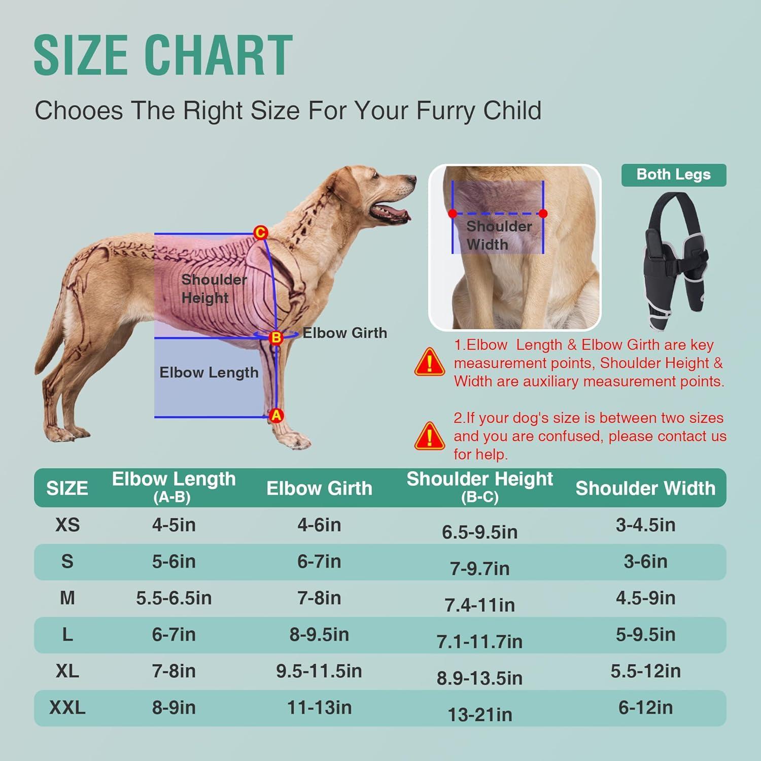 Lispoo Dog Front Elbow Brace