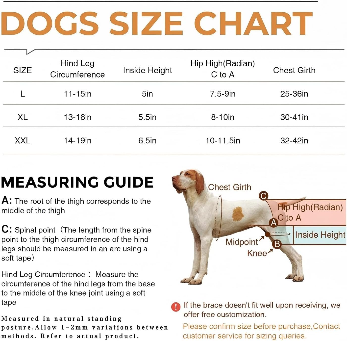 Lispoo Dog Hip & Knee Support Brace with Lift Handle