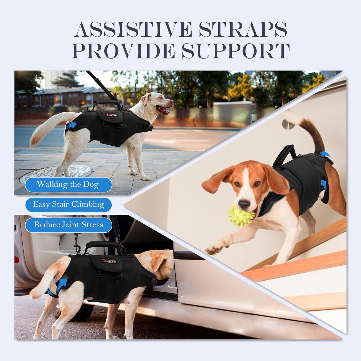 Lispoo Full Body Lift Harness for Dogs