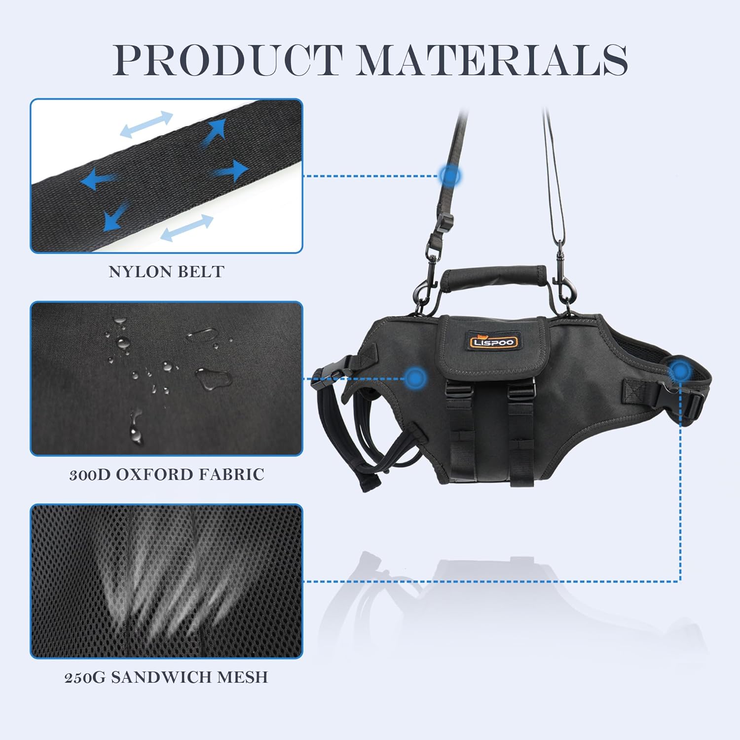 Lispoo Full Body Lift Harness for Dogs