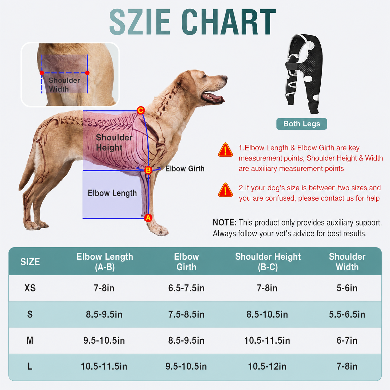 Dog Elbow & Dog Shoulder Brace to Stop Licking