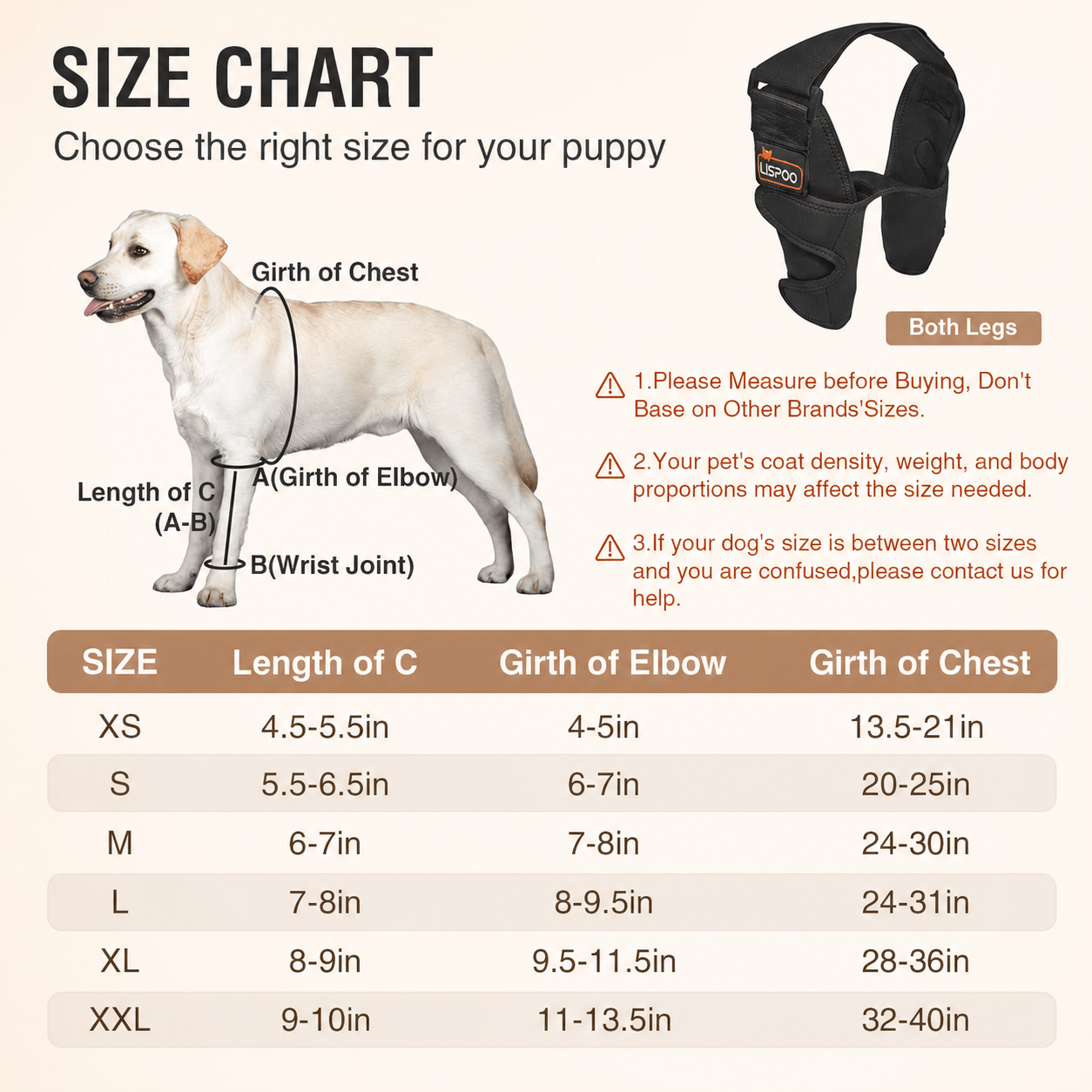 Lispoo Dog Elbow Brace