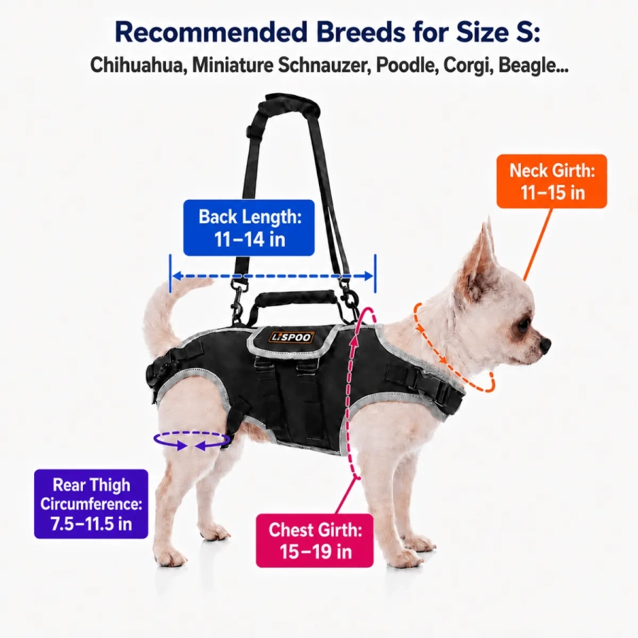 Lispoo Dog Harness Lift Assist